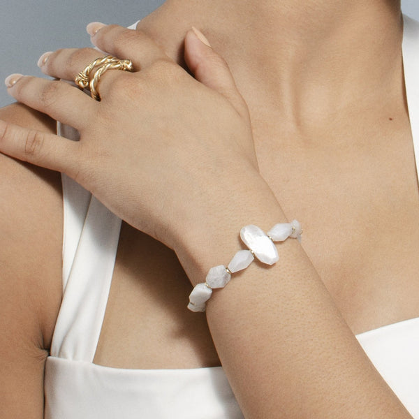 Glaciar Bracelet - Moon Stone Bracelets TARBAY   