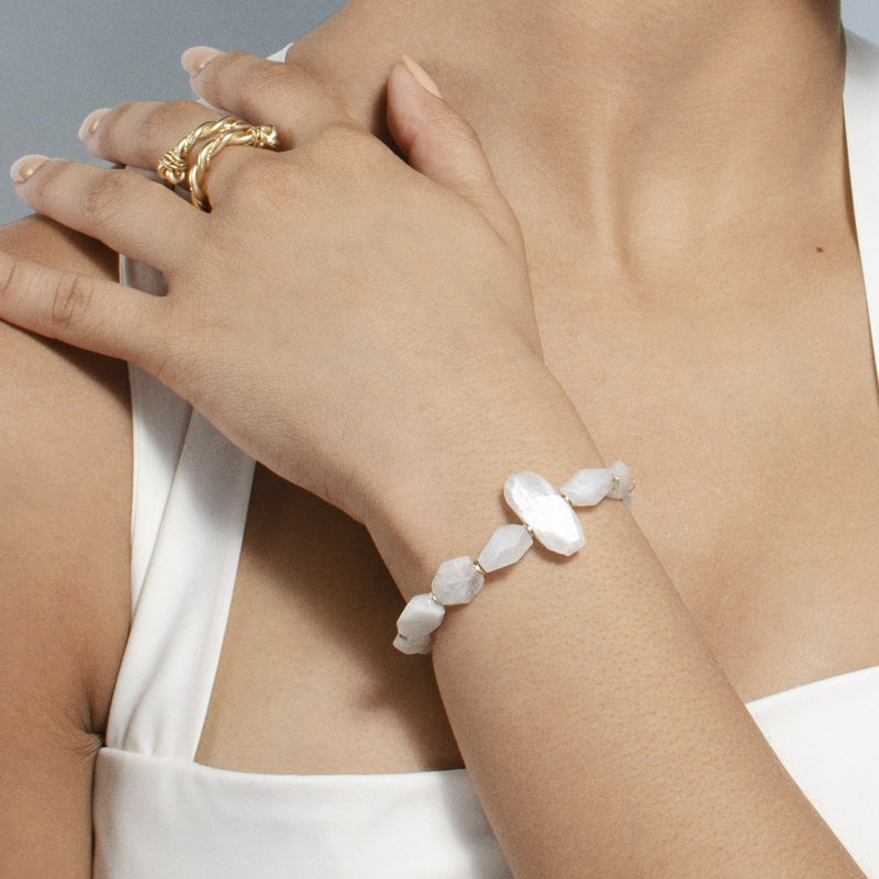 Glaciar Bracelet - Moon Stone Bracelets TARBAY   