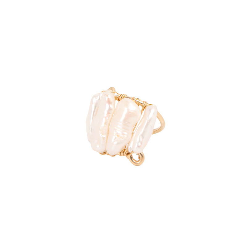 Diana Ring #1 (30mm) - Pearl Rings TARBAY   