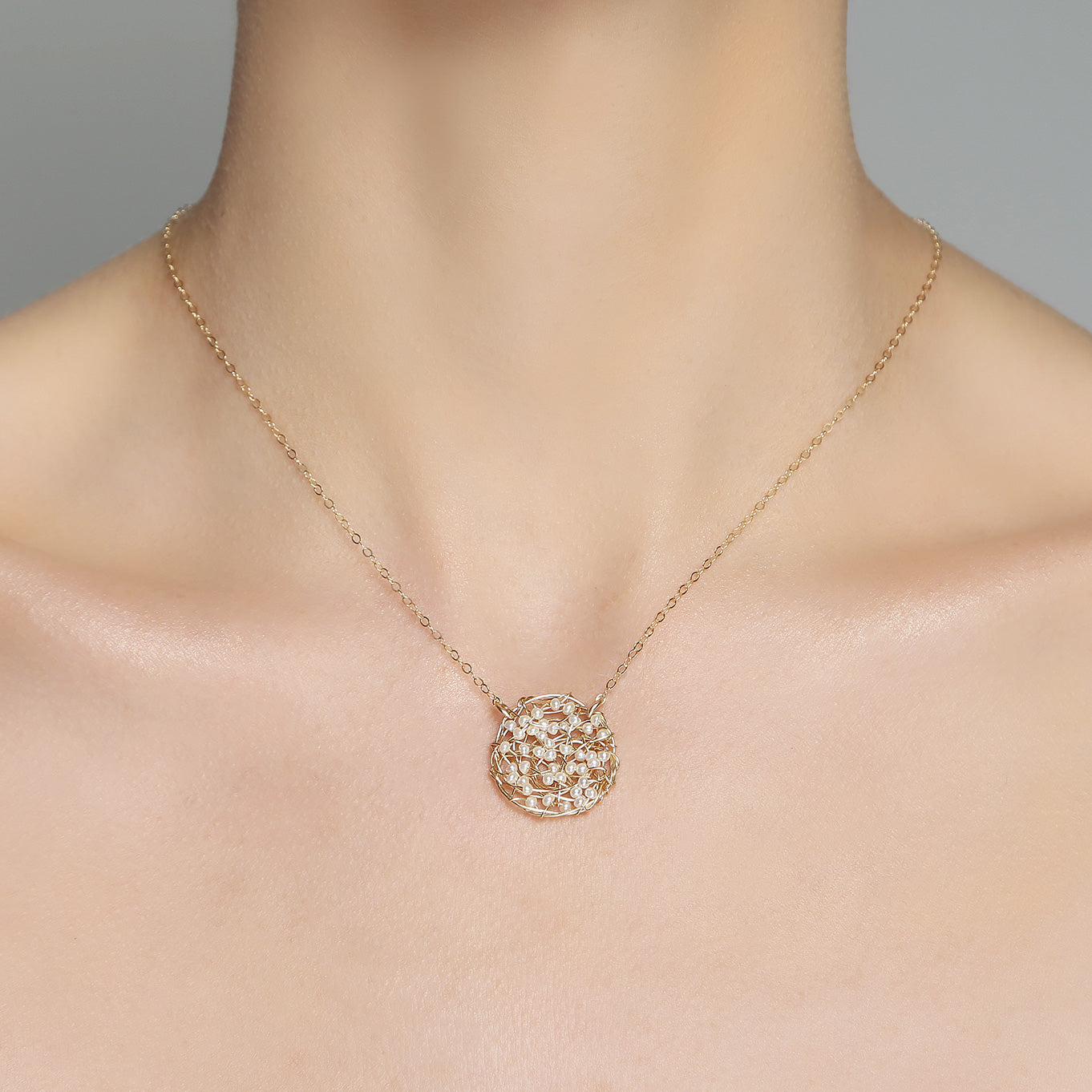 Aura Necklace #7 (20mm) - Pearl Necklaces TARBAY