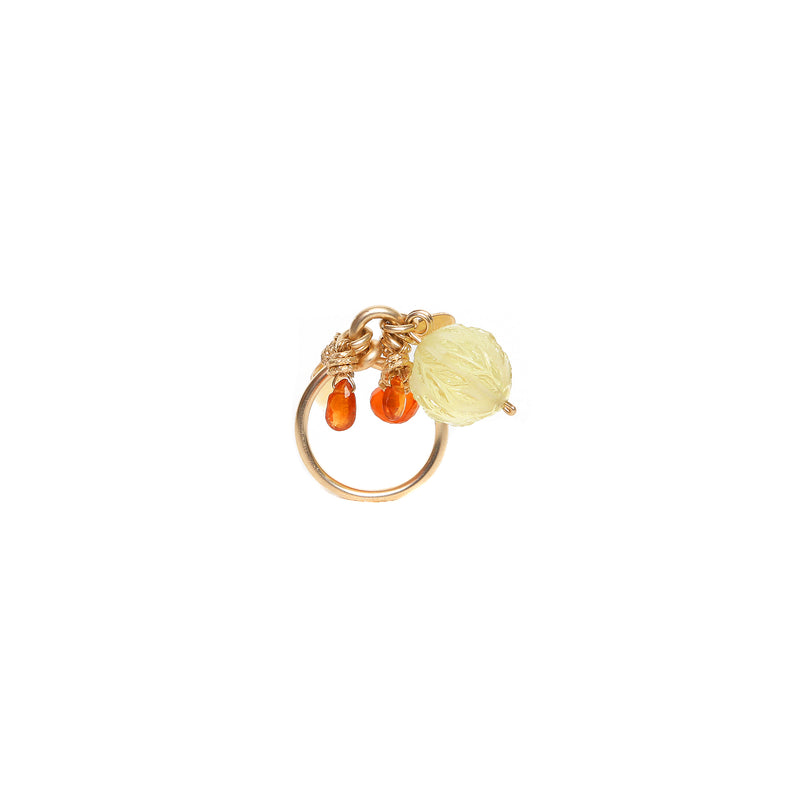 Iridessa Ring - Citrine, Carnelian & Spessartite Rings TARBAY   