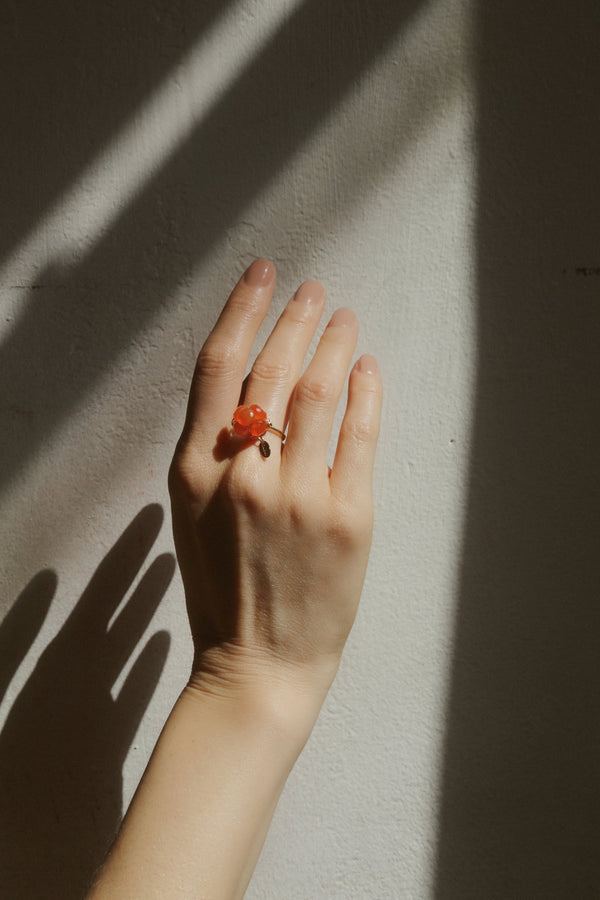 Coralia Ring - Carnelian Rings TARBAY   