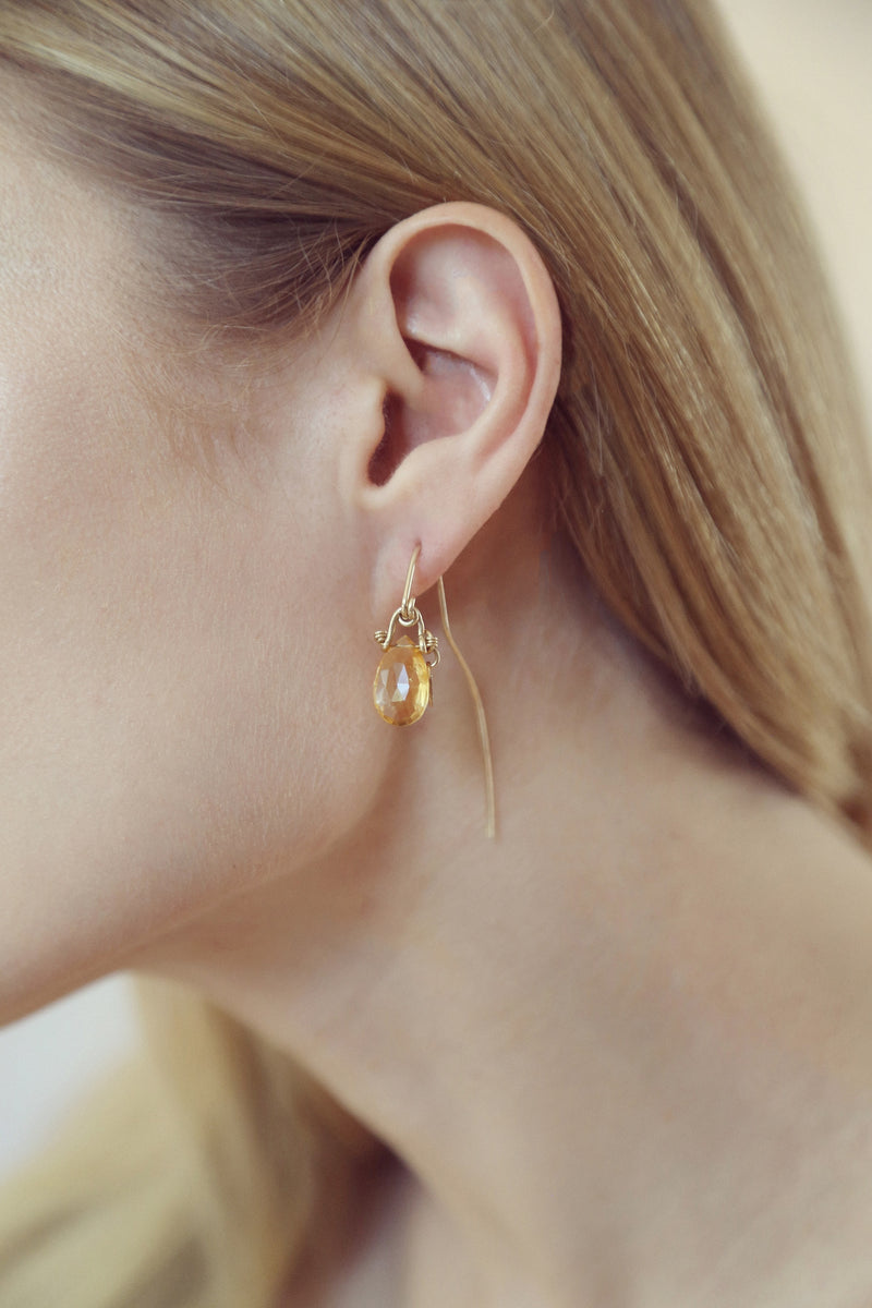 Serpentina 55mm Citrine Earring Earrings TARBAY   