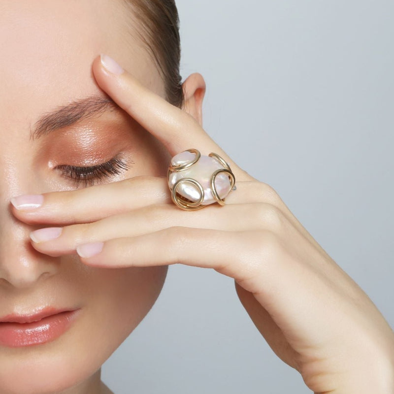 Akoya Ring - Cayo de perla Rings TARBAY   