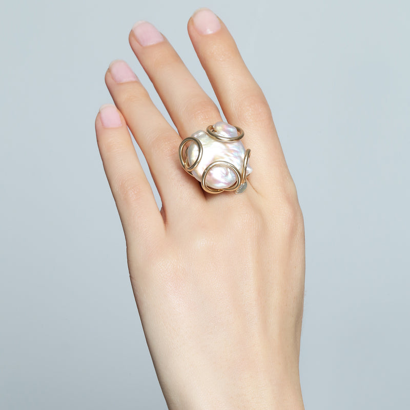 Akoya Ring - Cayo de perla Rings TARBAY   