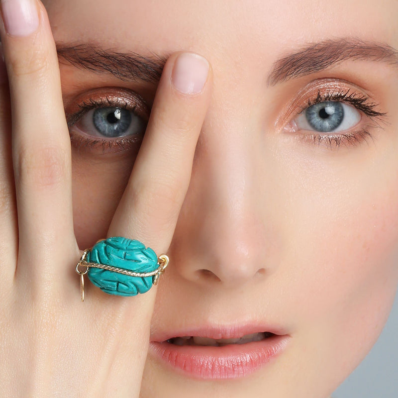 Turritella Ring - Turquoise Rings TARBAY   