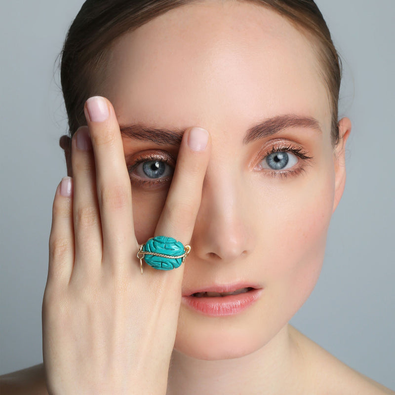 Turritella Ring - Turquoise Rings TARBAY   