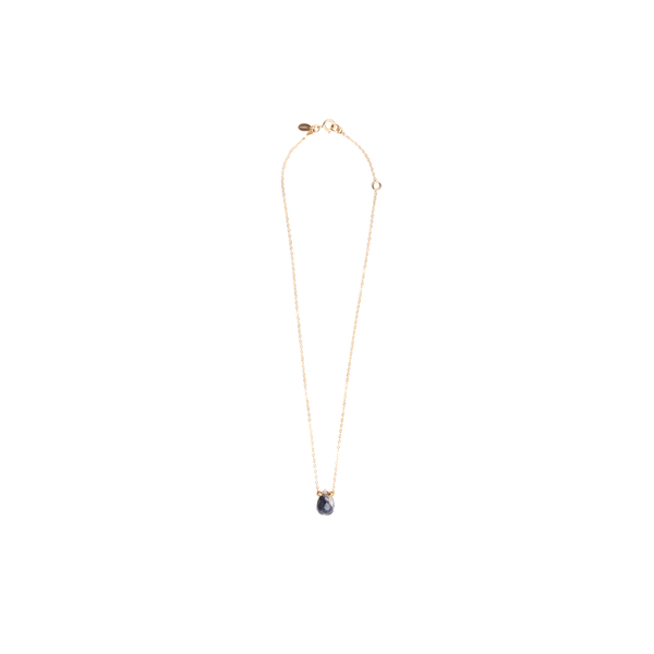Gem Pendant Necklace (15mm) - Labradorite Necklaces TARBAY   