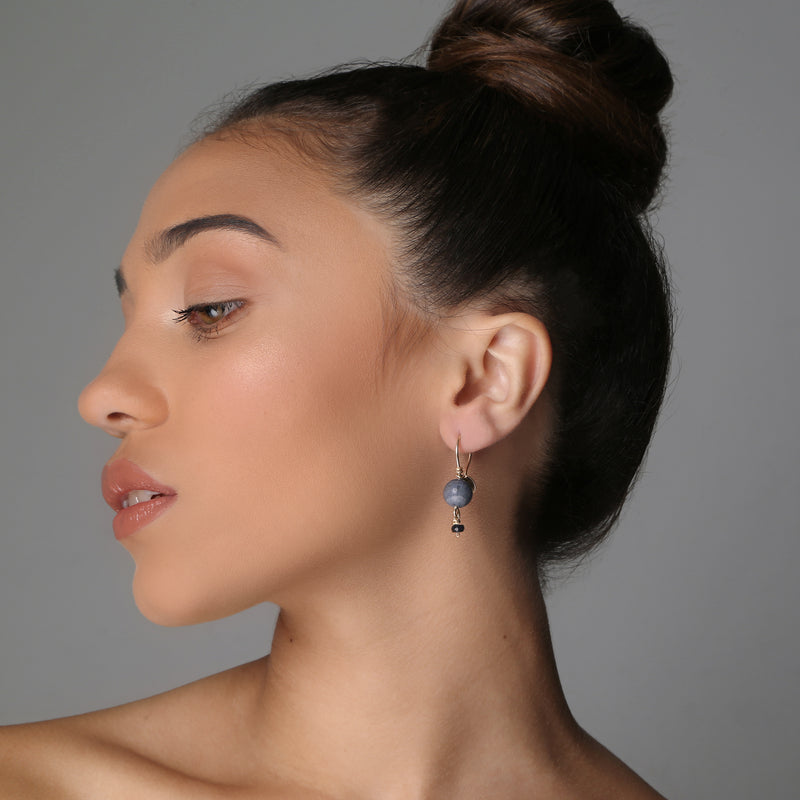 Katherine Small Blue Coral Earring Earrings TARBAY   