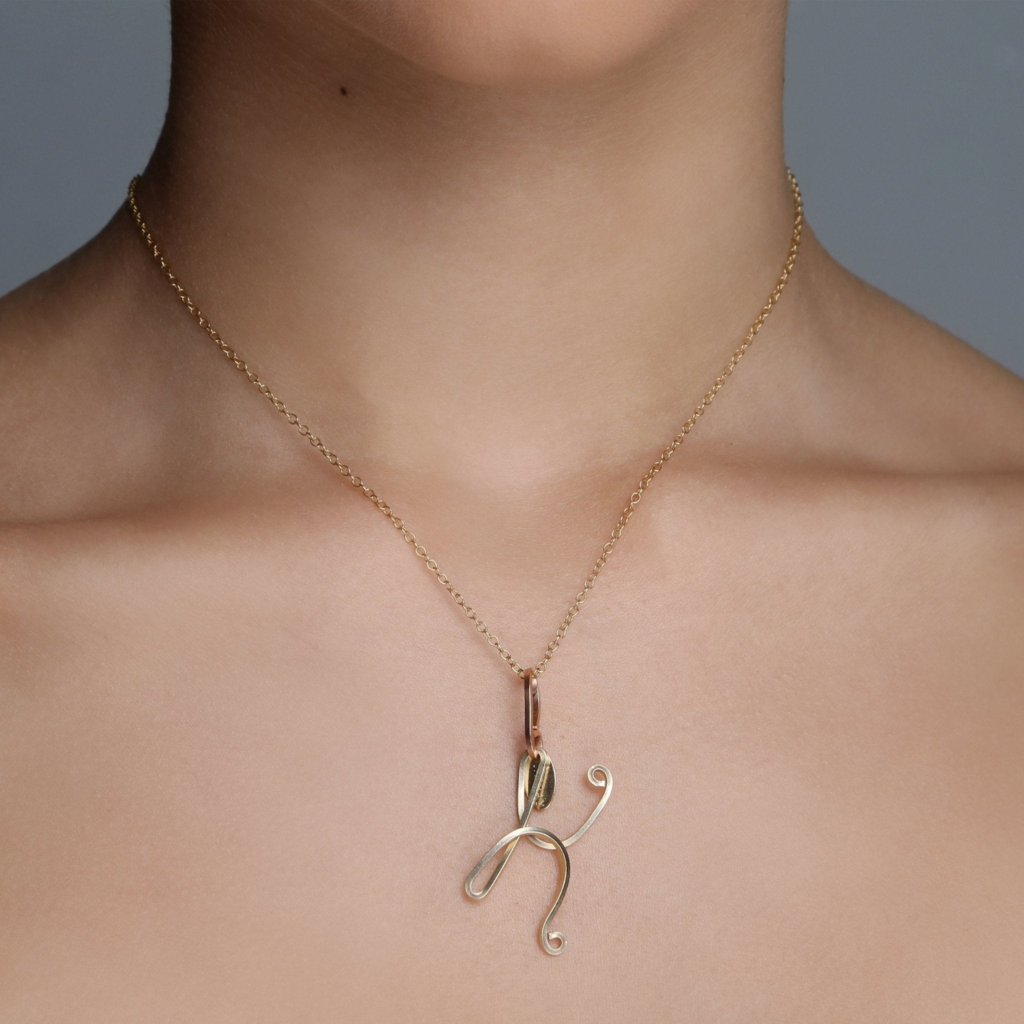 Handmade Letter Charm #1 (25mm) Charms CLASICOS K