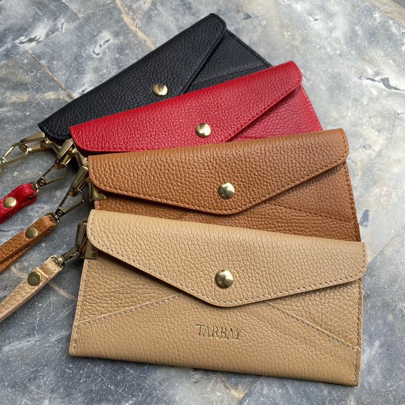 Genuine Leather Wallet #1 - Taupe Wallets TARBAY   