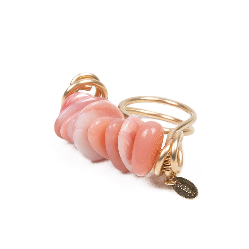 Kleidia Ring - Pink Opal Rings TARBAY   