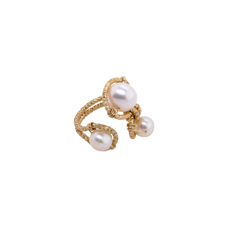 Lilli Adjustable Ring - Pearl Rings TARBAY   