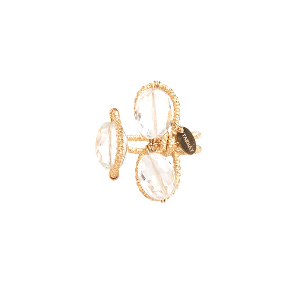 Lilli Adjustable Ring - Topaz Rings TARBAY   