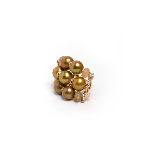 Mermelada Ring - Yellow Pearl Rings TARBAY   