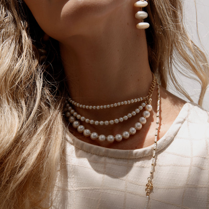 Cubagua Triple Necklace - Pearl Necklaces TARBAY   