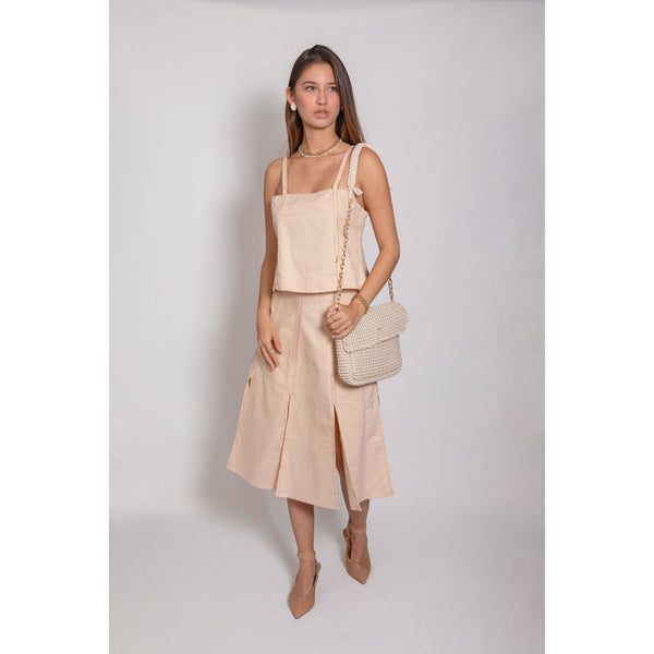 Azahar Top - Beige Tops TARBAY   