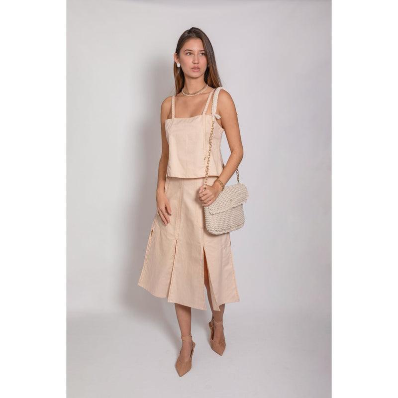 Azahar Top - Beige Tops TARBAY   