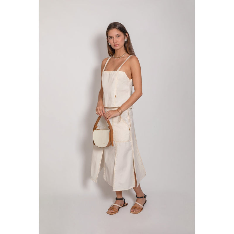 Azahar Skirt - Marfil Skirts TARBAY   