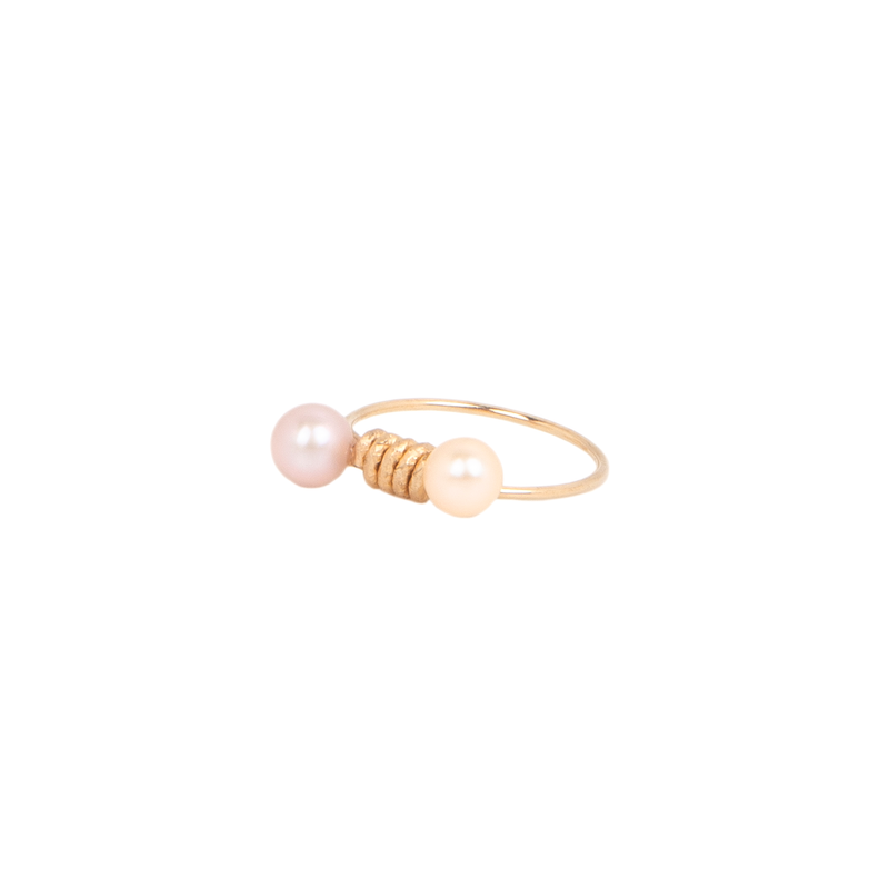 Stemma Ring - Salmon Pearl Rings TARBAY   