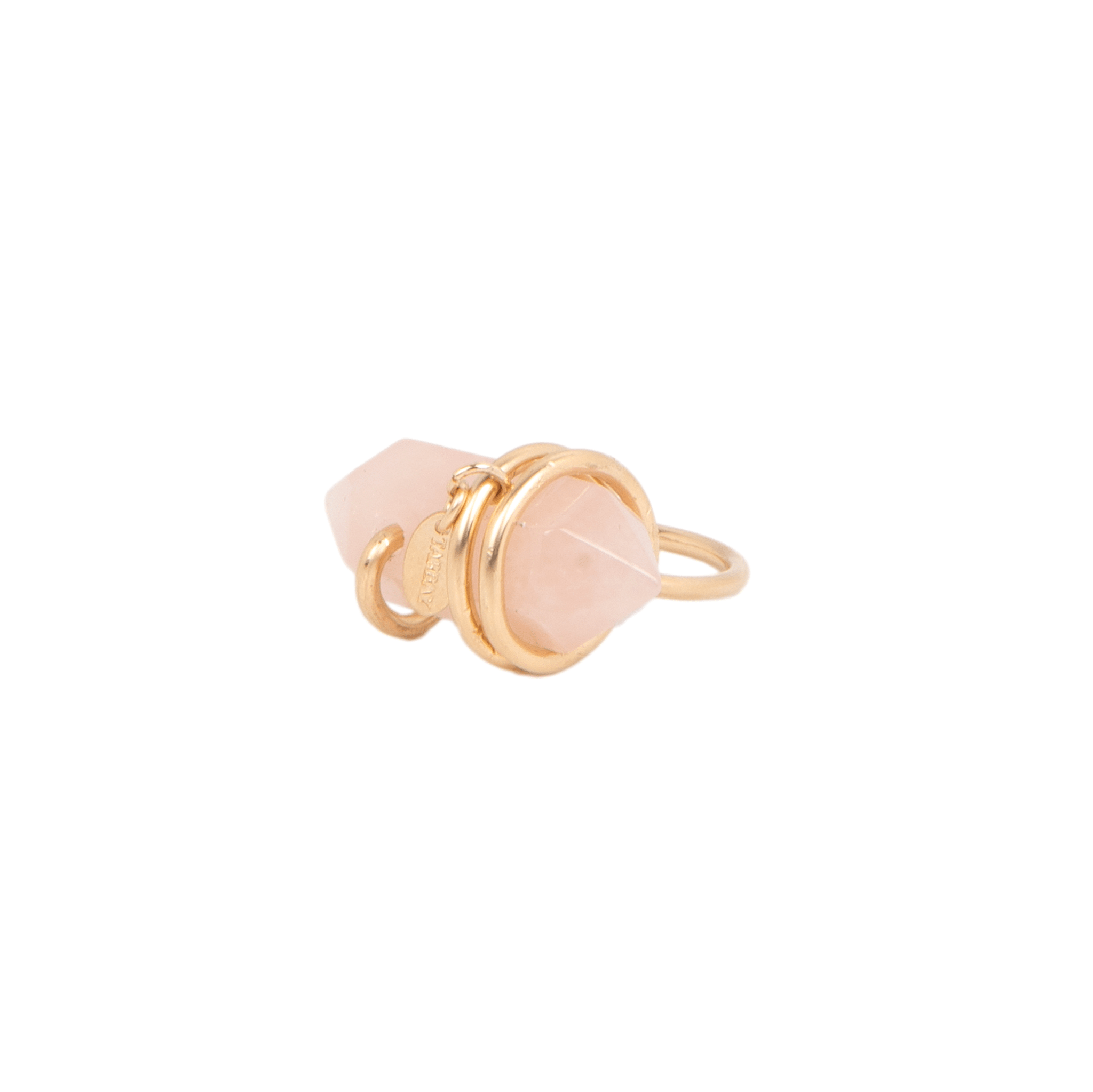 Vanda Ring #1 (35mm) - Rose Quartz Rings TARBAY   