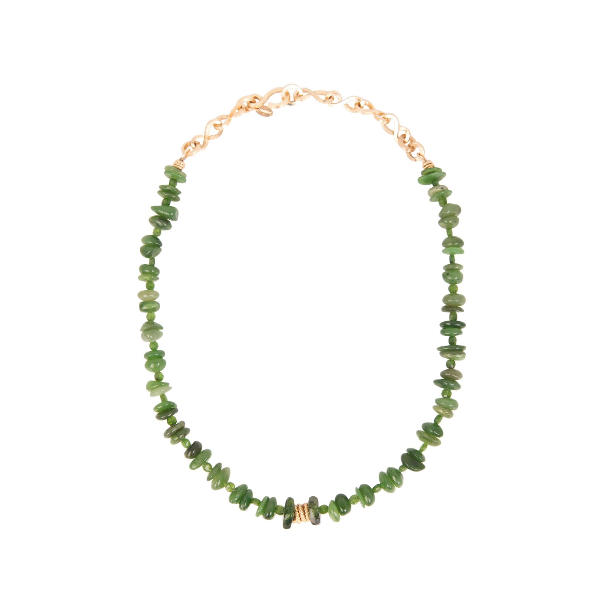 Diana Necklace #02 - Tourmaline Verde & Jade Necklaces TARBAY   