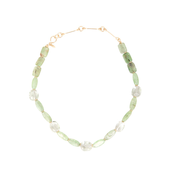 Jacinto Necklace - Kyanite Verde, Amatista Verde Necklaces TARBAY   