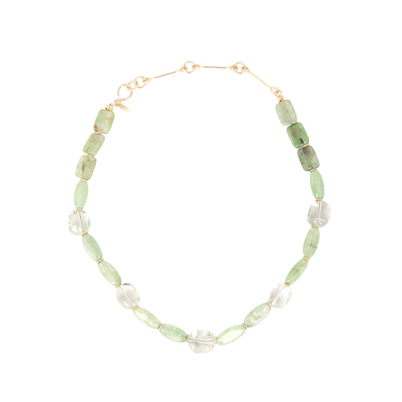 Jacinto Necklace - Kyanite Verde, Amatista Verde Necklaces TARBAY   