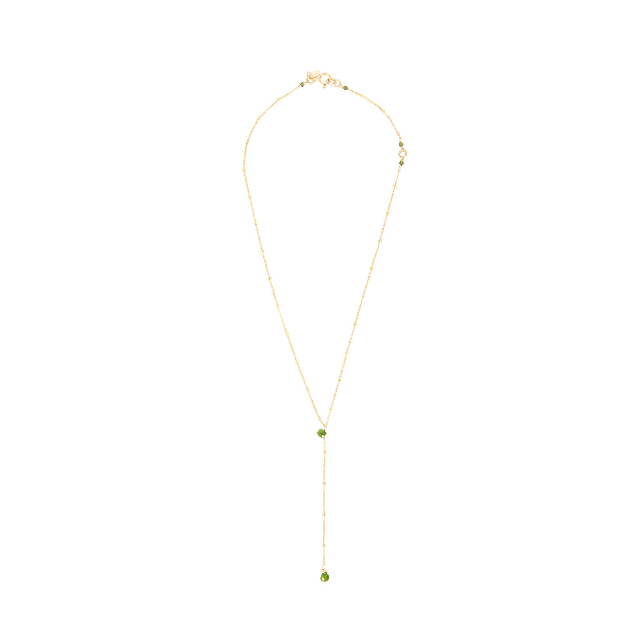 Menta Necklace #01 - Tourmaline Verde & Tsavorite Necklaces TARBAY   