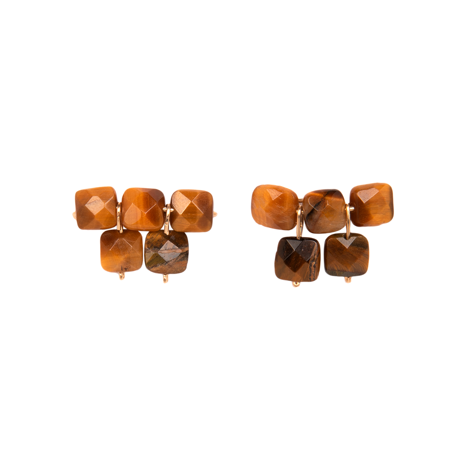 Sedum Earrings #1 (20mm) - Ojo de Tigre Earrings TARBAY   