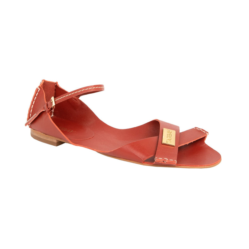 Tajali Leather Sandals - Sienna Tajali Flats TARBAY   