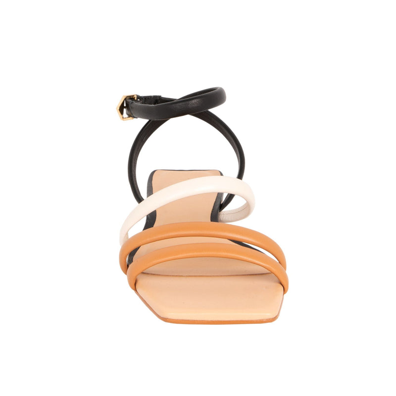 Uma Sandals - Peanut & Black Heels TARBAY   