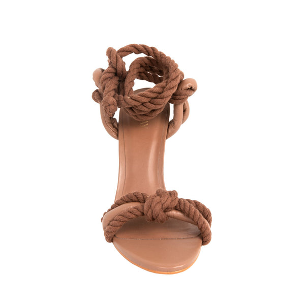 Arenisca High Heel Sandals - Mocha Heels TARBAY   