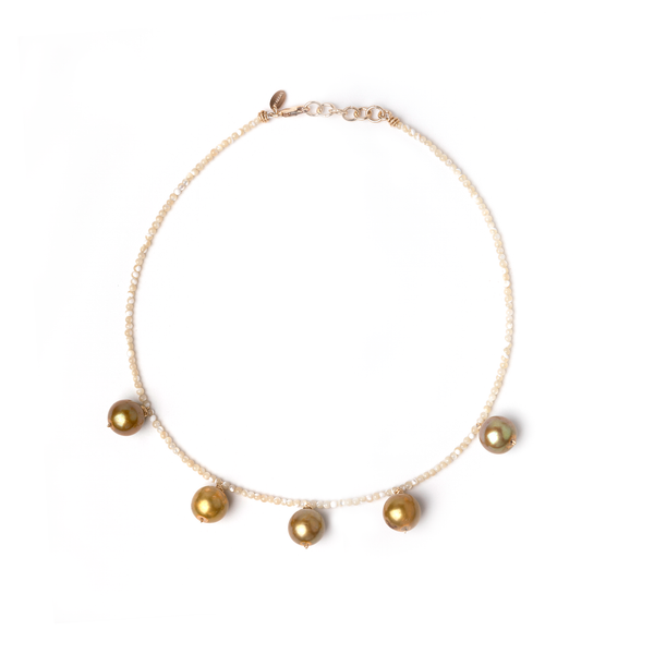 Salina Necklace #3 - Bronze Pearl & Nacre Necklaces TARBAY   