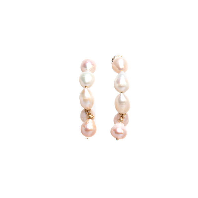 Susan Dangle Earrings (55mm) - Pearl Earrings TARBAY   