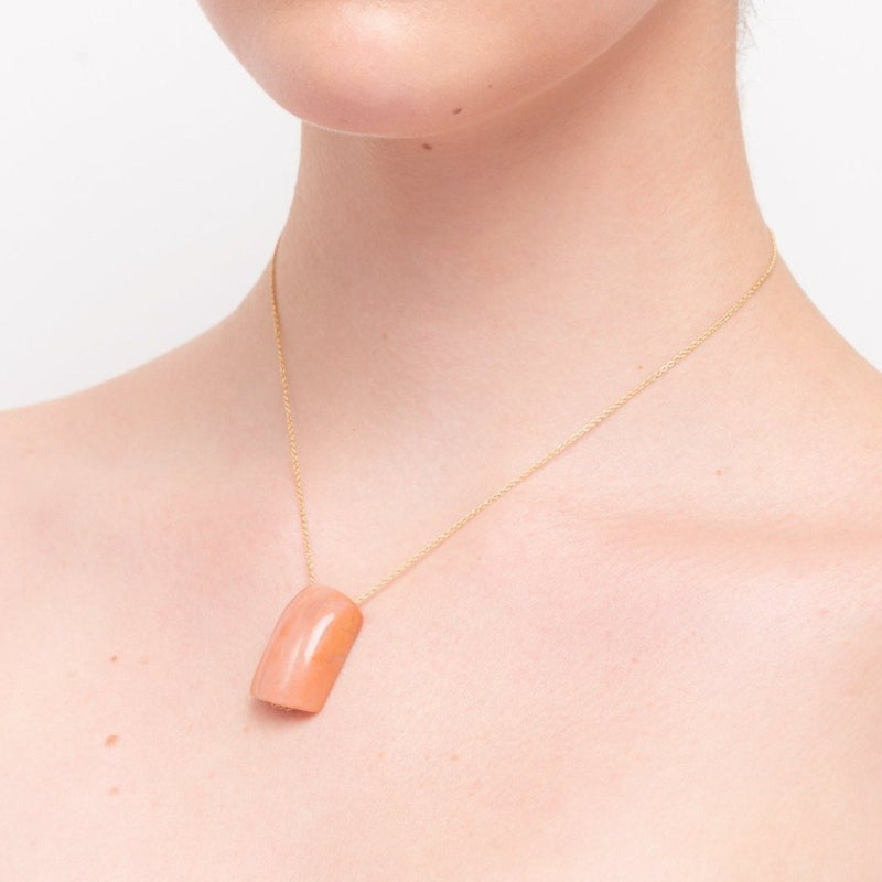 Natasha Pendant with chain - Calcite Necklaces TARBAY   