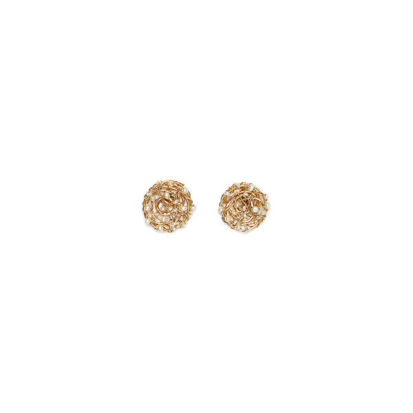 Aura Stud Earrings #1 (10mm) - Pearl Earrings TARBAY   