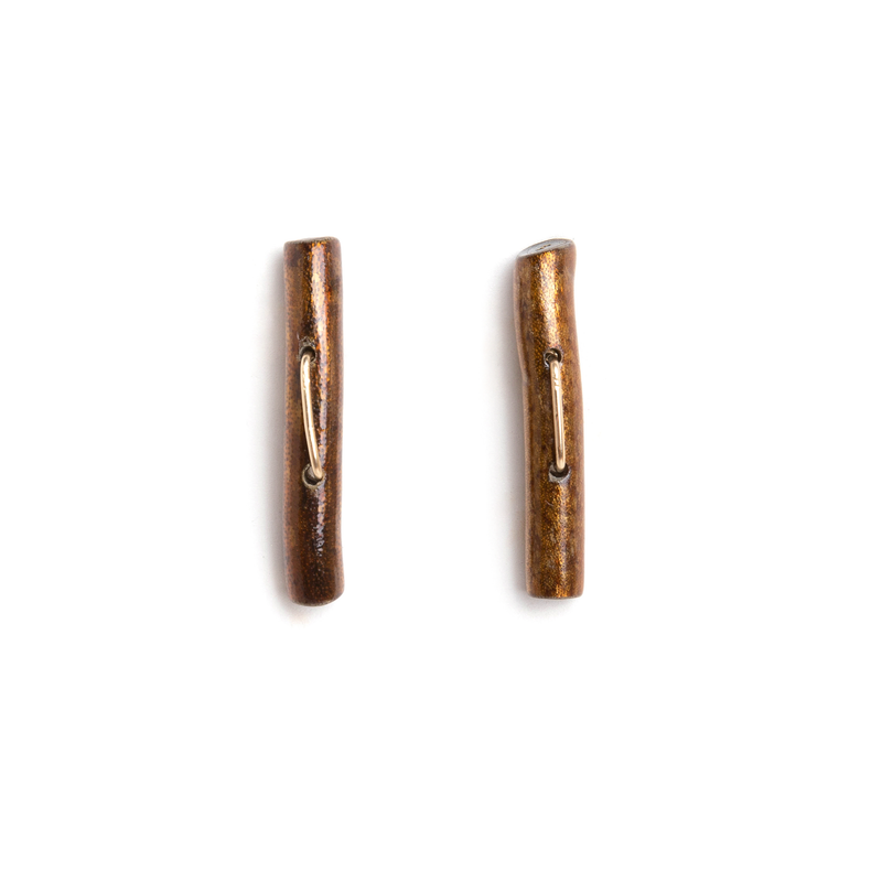 Xylo Earrings - Bamboo Coral Earrings TARBAY   