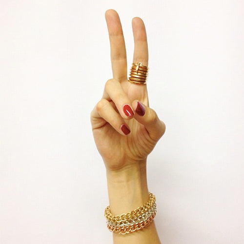 Safari Ring (20mm) - Yellow Gold Rings TARBAY   