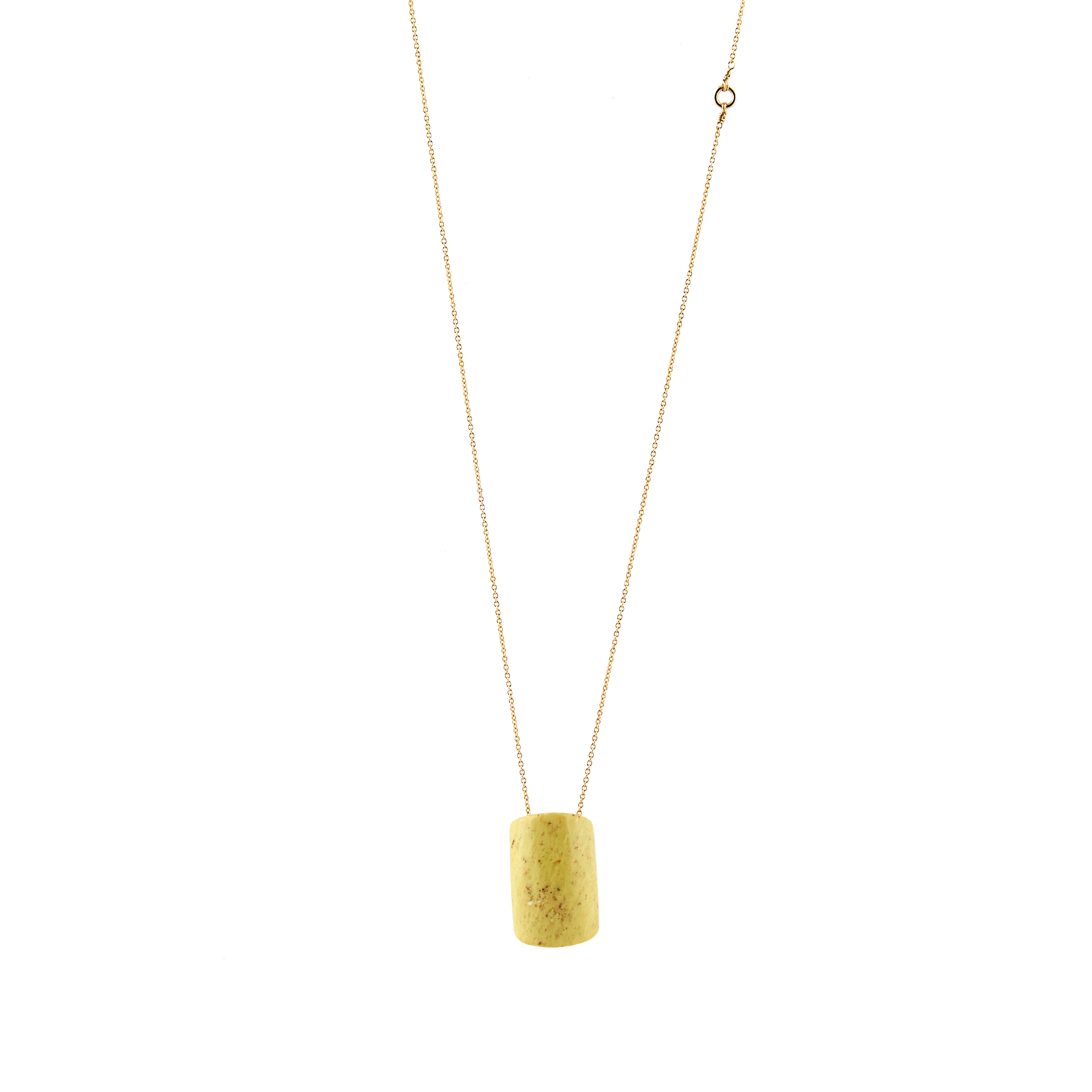 Natasha Pendant with chain - Calcite Necklaces TARBAY Yellow  