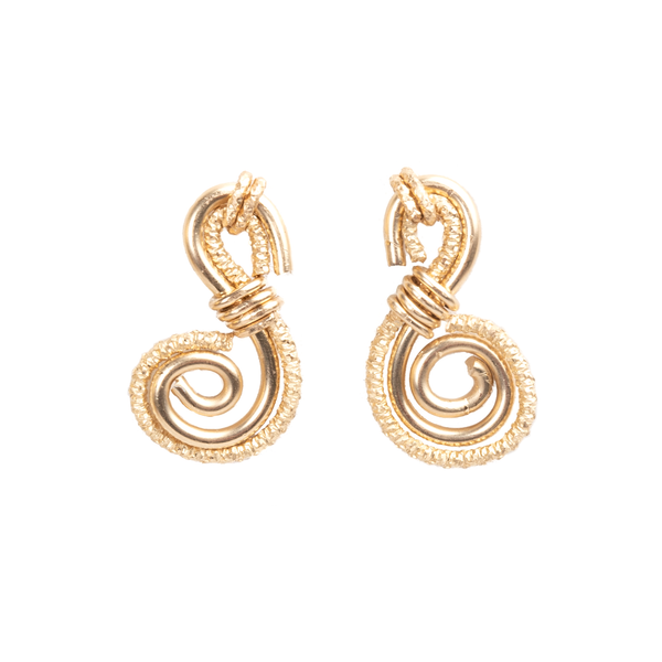 Ritmo Earrings (30mm) - Yellow Gold Earrings TARBAY   