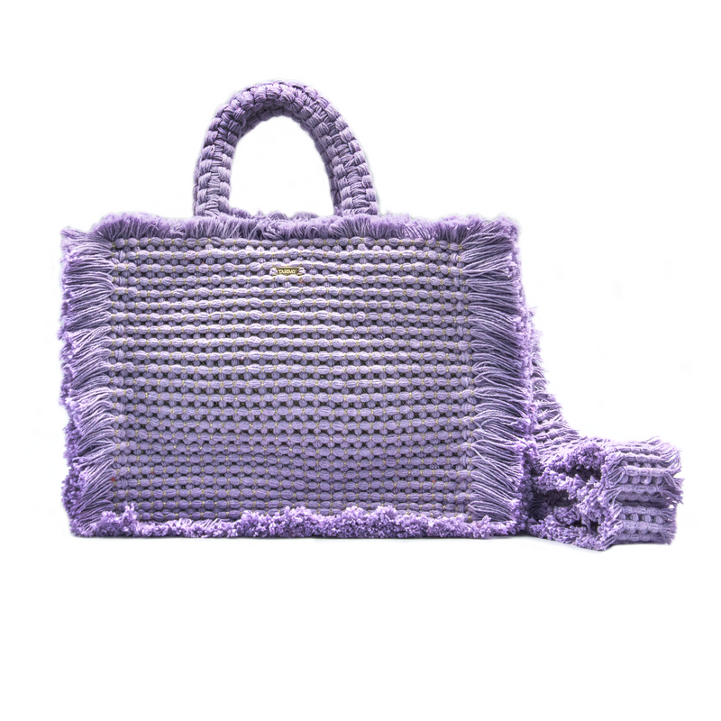 Gossypium Crossbody Bag - Lilac & Gold Shoulder & Crossbody Bags TARBAY   
