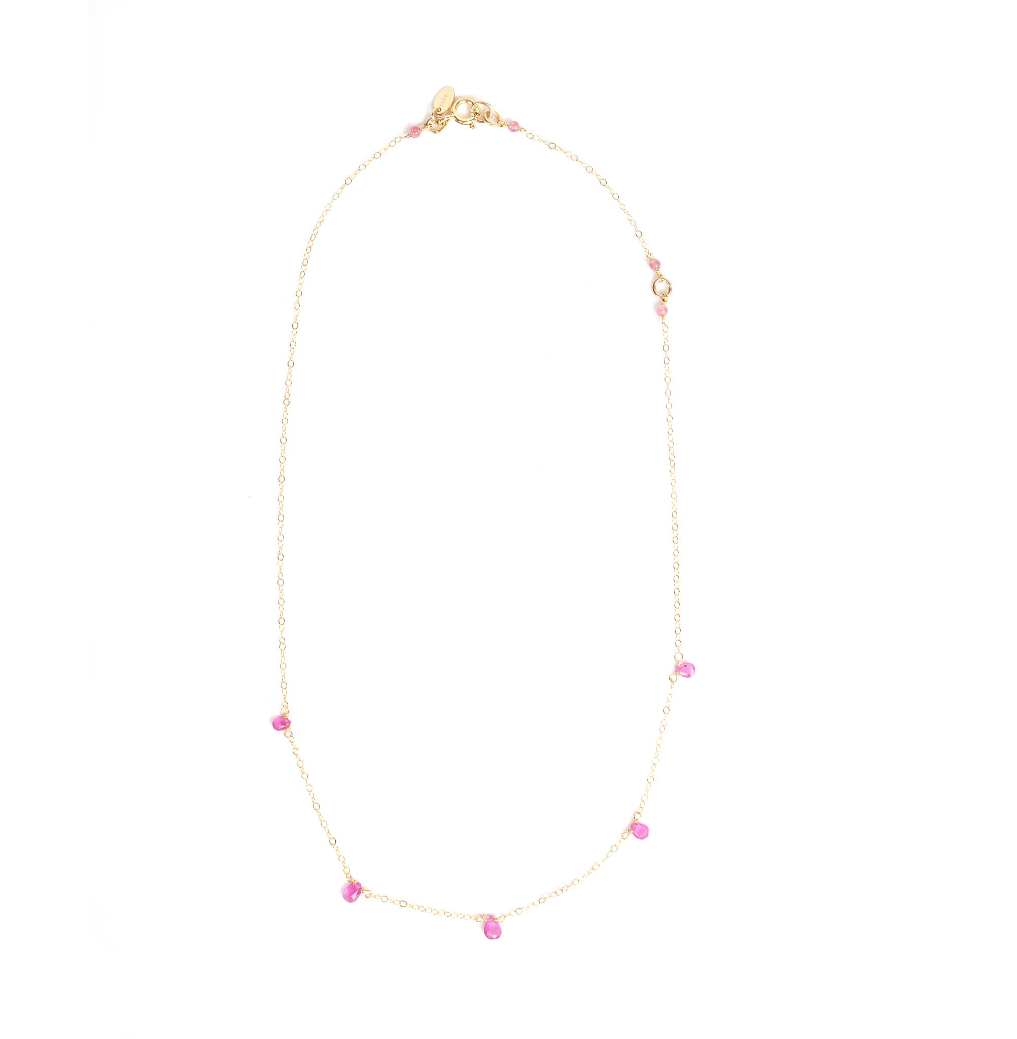 Pensamientos Necklace - Rose sapphire Necklaces TARBAY   