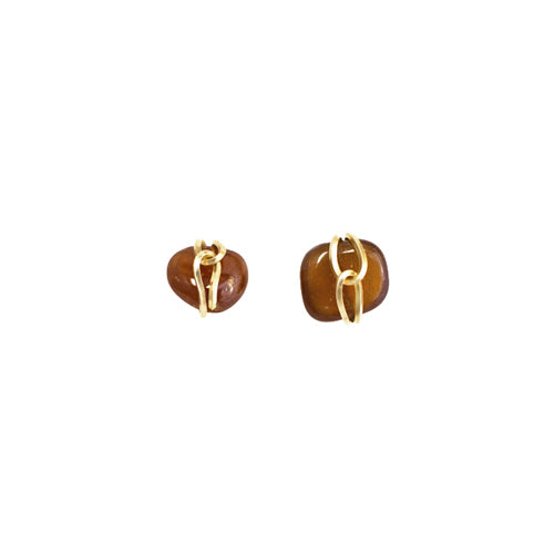 Asteroide Earrings (15mm) - Spessartite Earrings TARBAY   