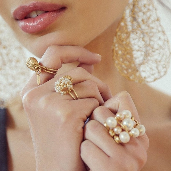 Mermelada Ring - Pearl Rings TARBAY   