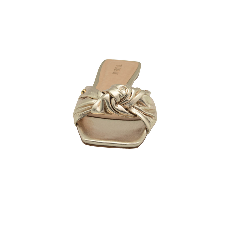 Cloe Flat Sandals - Light Gold Flats TARBAY   