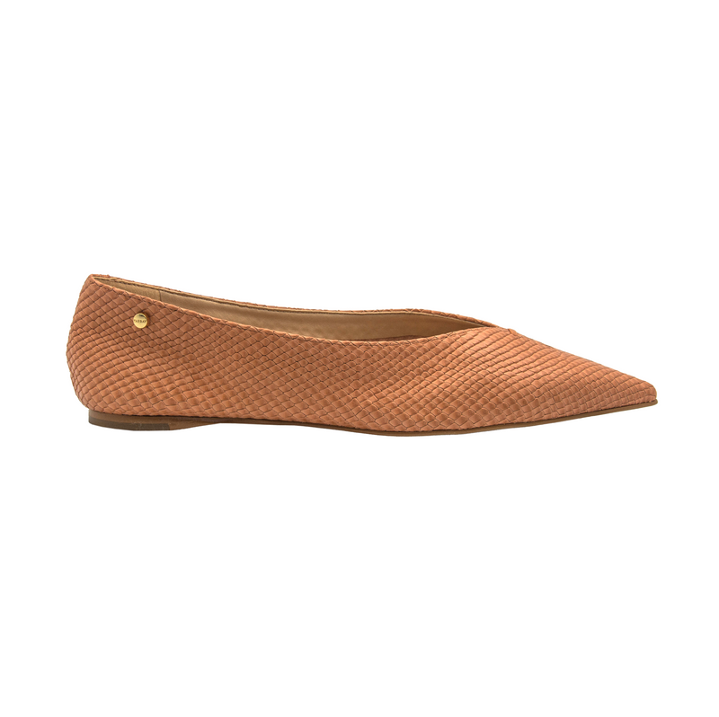 Grove Leather Flat Shoes - Miele Flats TARBAY   