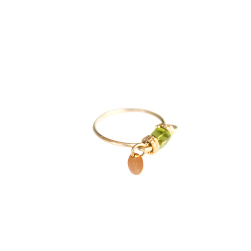 Solitaire Ring #1 (20mm) - Peridot Rings TARBAY   